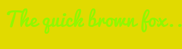 Image with Font Color 92F700 and Background Color E1DA00